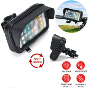 For Mobile Phone Anti-Scratch Practical Accessories 6.5 Inch Motorcycle ATV Handlebar Holder Mount Bag Black GPS Case Waterproof