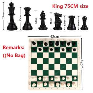 65/75/95Mm Chess Pieces Adult Children Chess Intellectual Toys Plastic Chess Character Championship Game Toys