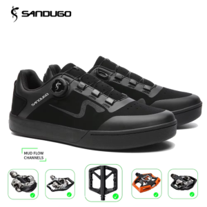 Mens Cycling Shoes Mtb Downhill Enduro Mountain Bike Shoes Compatible with All 2 Bolts Peadls