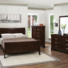 Louis Philippe Panel Bedroom Set with High Headboard