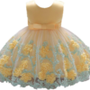 JUSTSWAG Hlpiamok HOMIEBUDS SPPRANDOM Aeiniweraabbcc XGATML Infant Baby Little Girls Dress, Flower Print Sleeveless Princess Formal Birthday Party Tutu Dress 0-18M (Yellow, 12-18 Months)