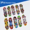 1/3Pcs Mini Professional Skate Board Toys Cool Finger Sports Plastic Skateboards Creative Fingertip Toys for Adult and Kids Gift